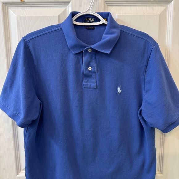 Polo Ralph Lauren Blue Polo Shirt in great condition. Size Medium- 100% cotton - Picture 6 of 9